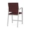 Lesro Newport Hip Chair Metal Frame, Silver, RF Nebbiolo Upholstery NP1161 - alternate 2